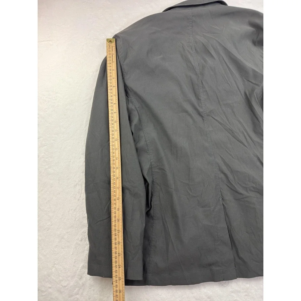 Eddie Bauer Blazer‎ Mens 42 Gray Travex Three Button Travel Jacket